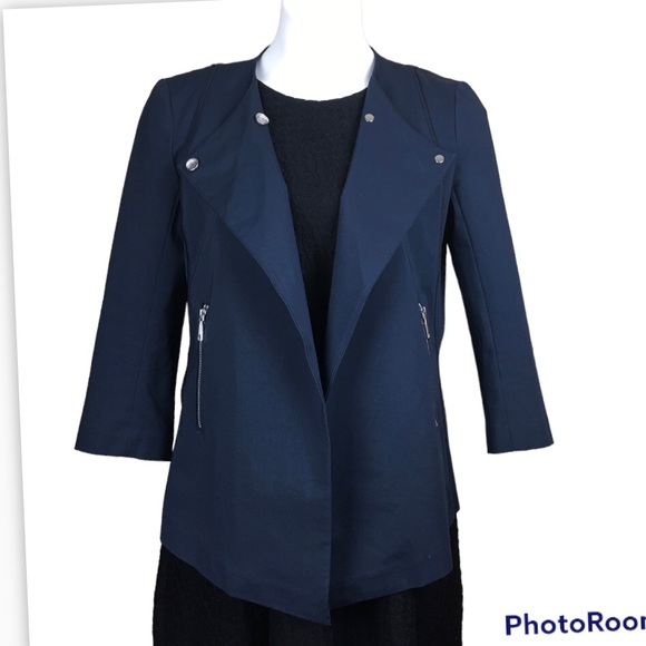 Lafayette 148 Dayle Double Breasted Snap Closure Jacket Sz 8 - Picture 6 of 10